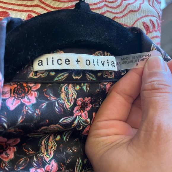 Alice + Olivia Tibbie Puff Sleeve Mini Dress - Picture 12 of 13
